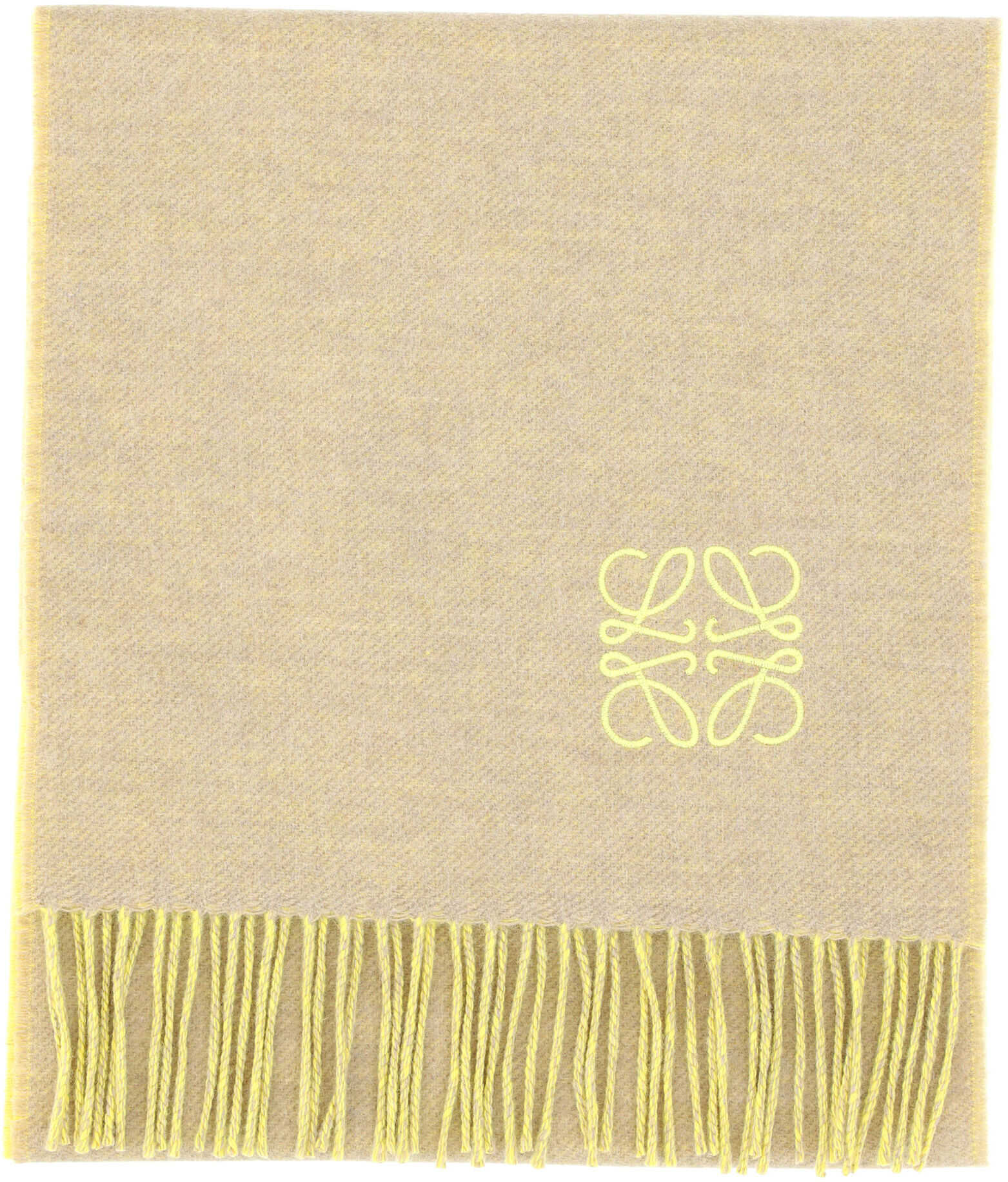 Loewe Scarf F810250X01 YELLOW/BEIGE