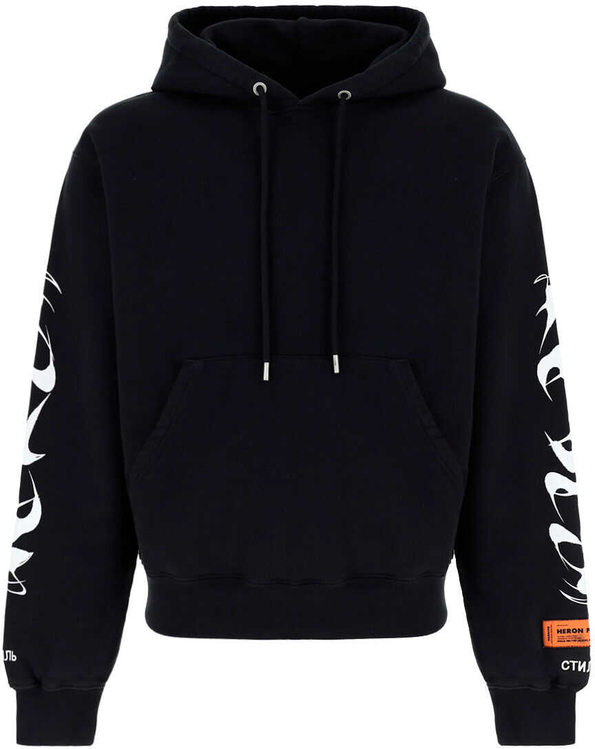 Heron Preston Hoodie HMBB017F21JER004 BLACK WHITE