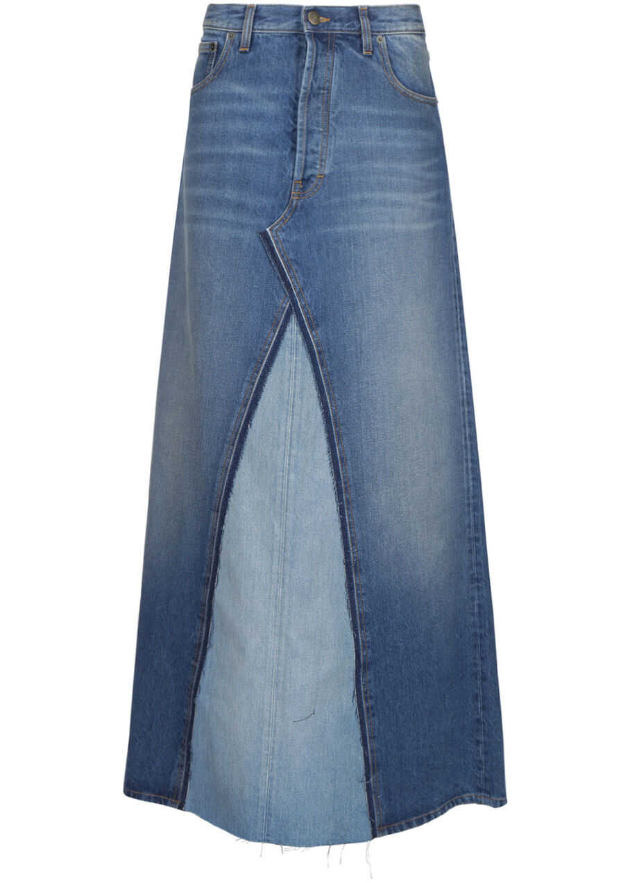 Maison Margiela Denim Skirt S51MA0458S30561 DENIM BLUE