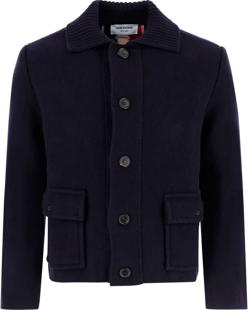 Thom Browne Cardigan MKJ069AY1019 NAVY