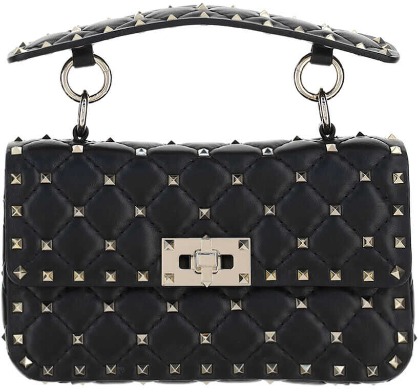 Valentino Garavani Small Rockstuds Handbag WW2B0123NAP NERO