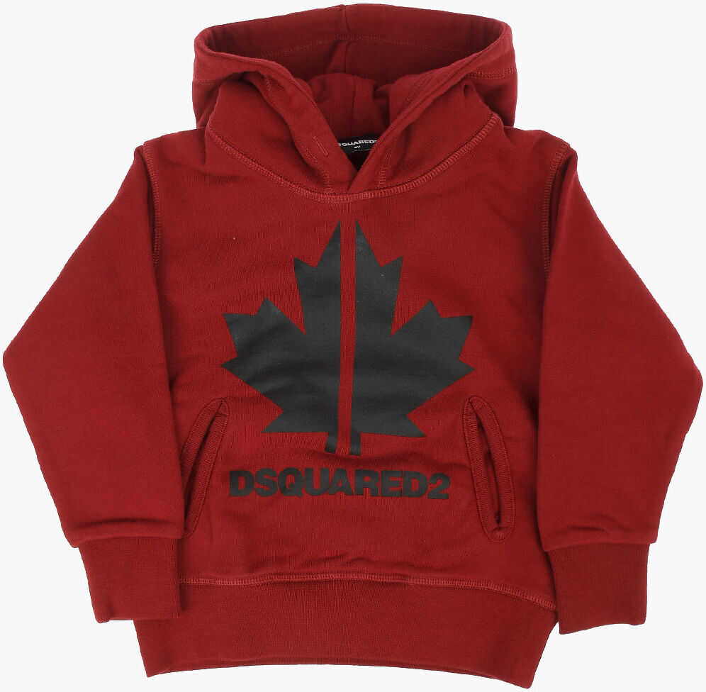 Dsquared2 Kids Hooded Cool Fit Sweatshirt Red