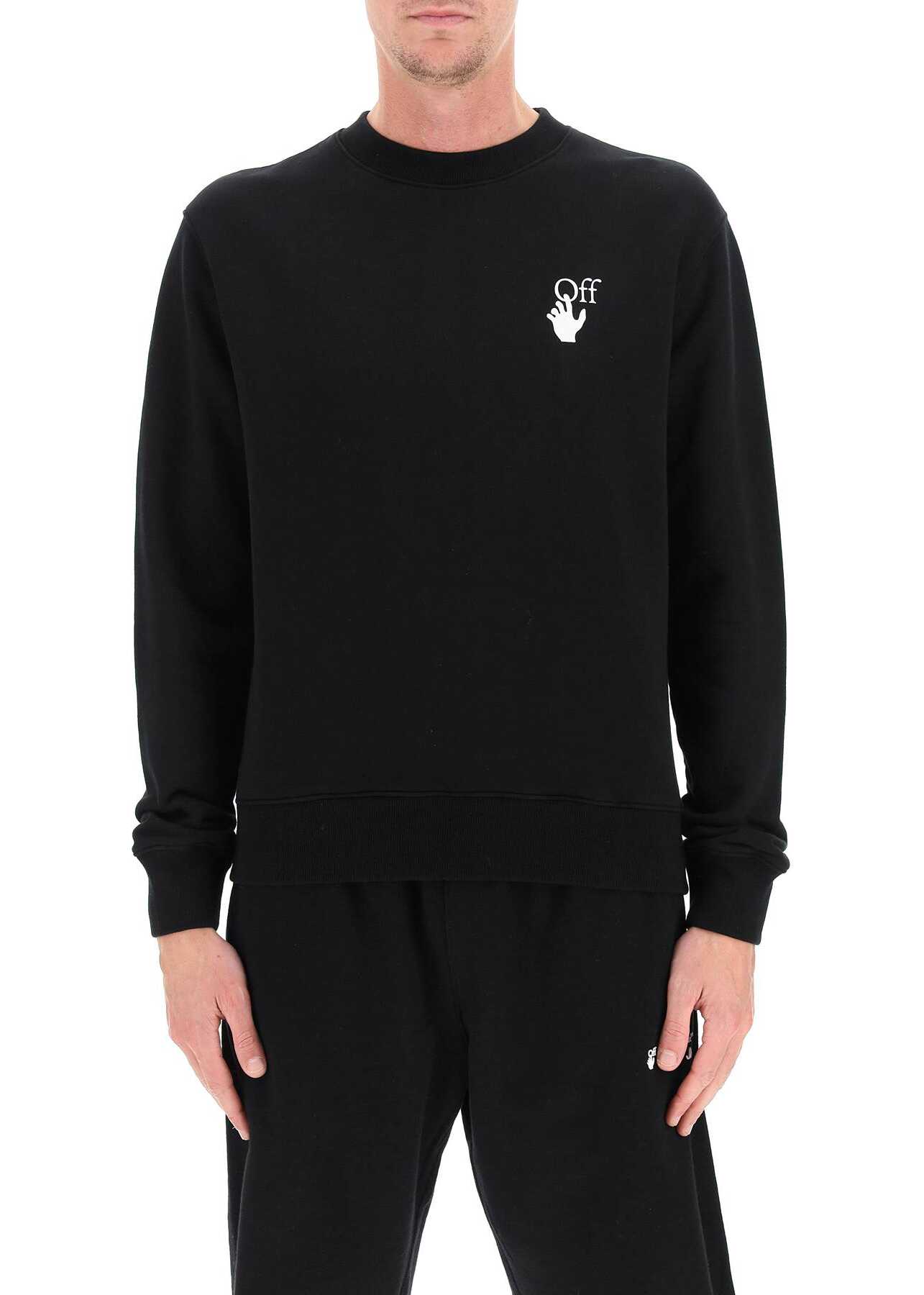 Off-White Degrade Arrows Sweatshirt OMBA025F21FLE006 BLACK MULTICOLOR