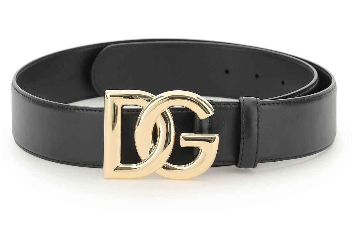 Dolce & Gabbana Smooth Calfskin Belt BE1446 AW070 NERO