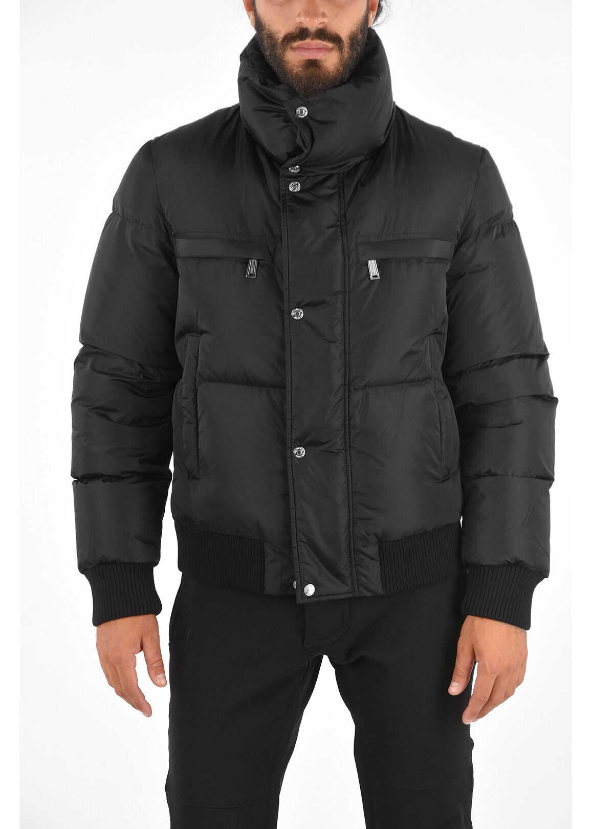 DSQUARED2 Born To Be A Fighter 4 Pocket Canadian Heritage Down Jacket Black