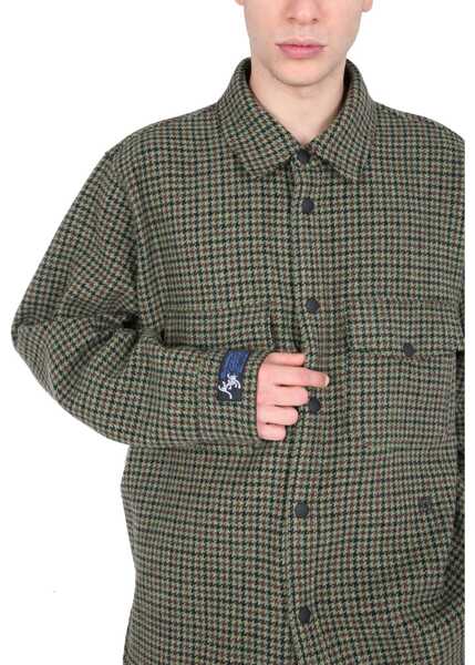 Camasi casual MSGM Shirt With Logo GREEN Barbati (BM 8529096) 3