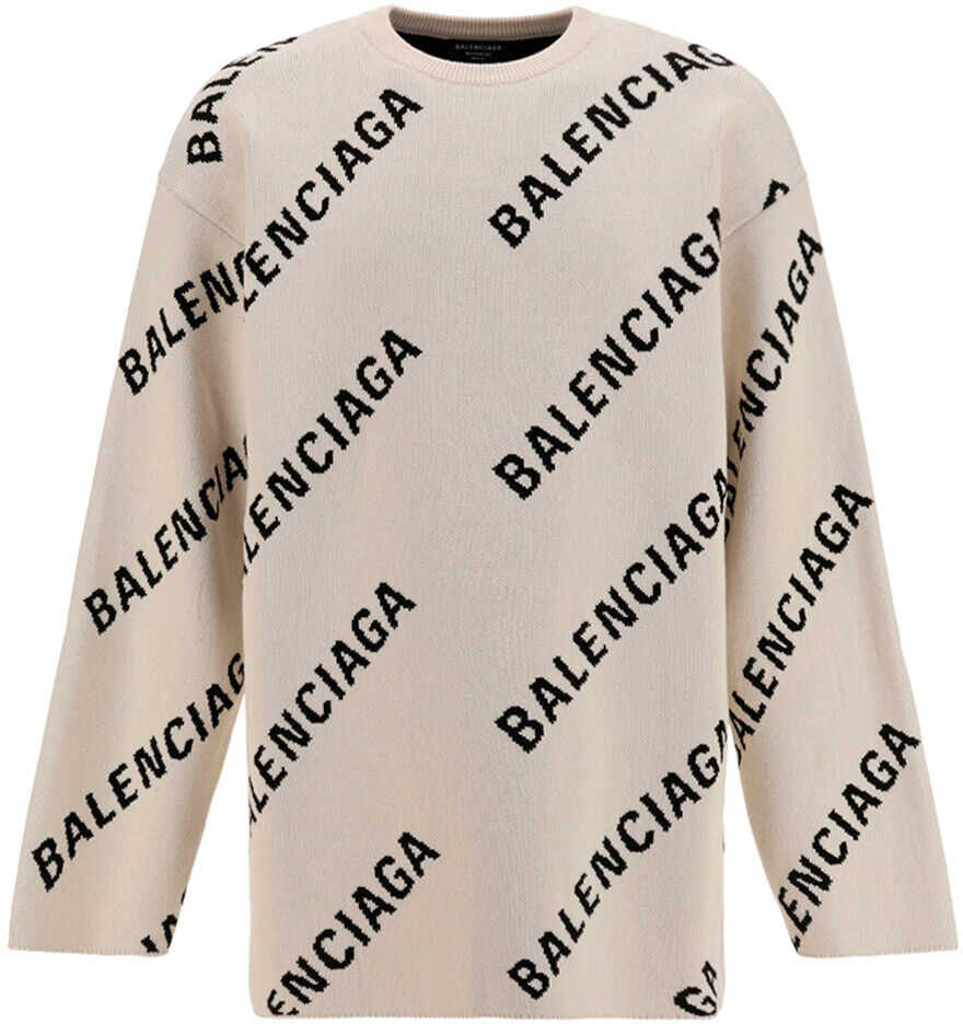 Balenciaga Sweater 657401T3200 CHALKY WHITE/BLACK