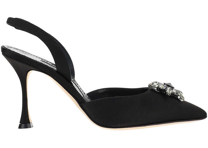 Manolo Blahnik Cassinasli90 Sandals 3211821 BLCK