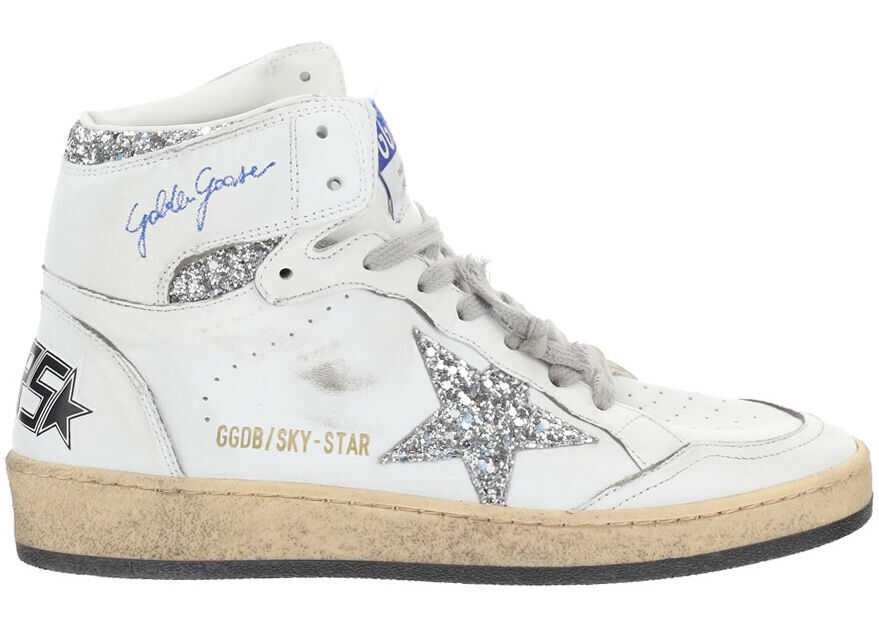 Golden Goose Sky Star Sneakers GWF00230F002192 WHITE/SILVER
