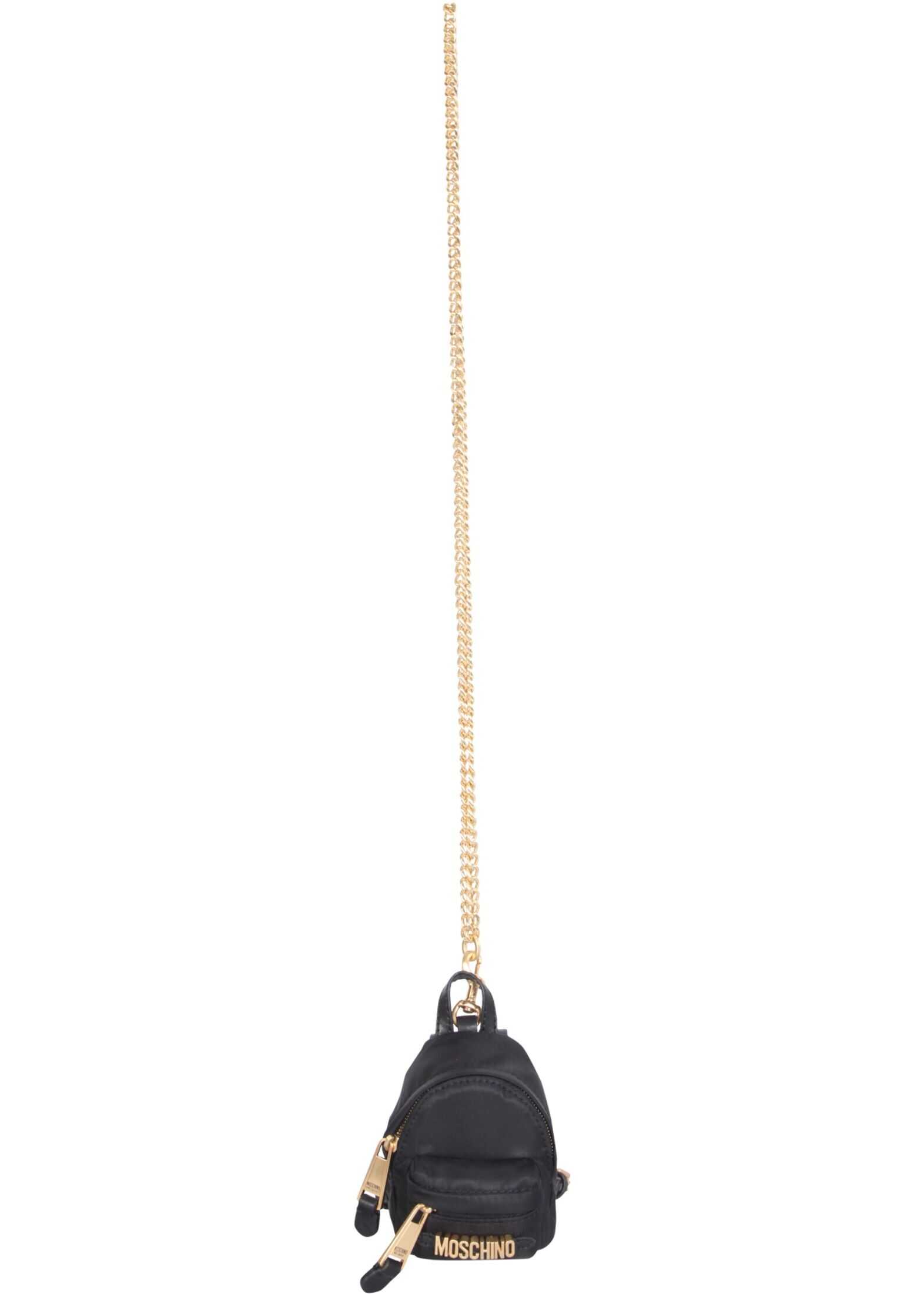 Moschino Mini Nylon Backpack 77038202_1555 BLACK b-mall.ro imagine 2022