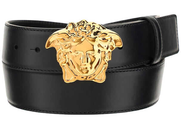 Versace Belt 1001340DVTP1 NERO/ORO VERSACE