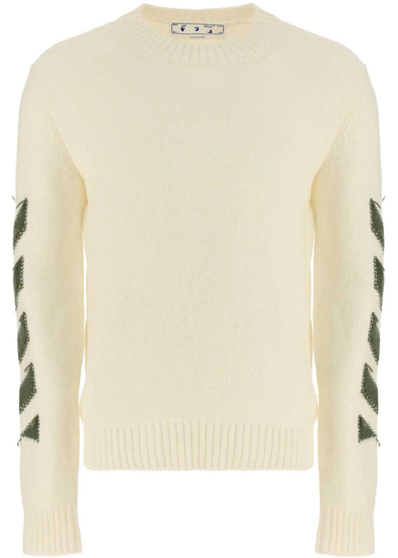 Off-White Sweater OMHE088F21KNI001 TOFU GREEN