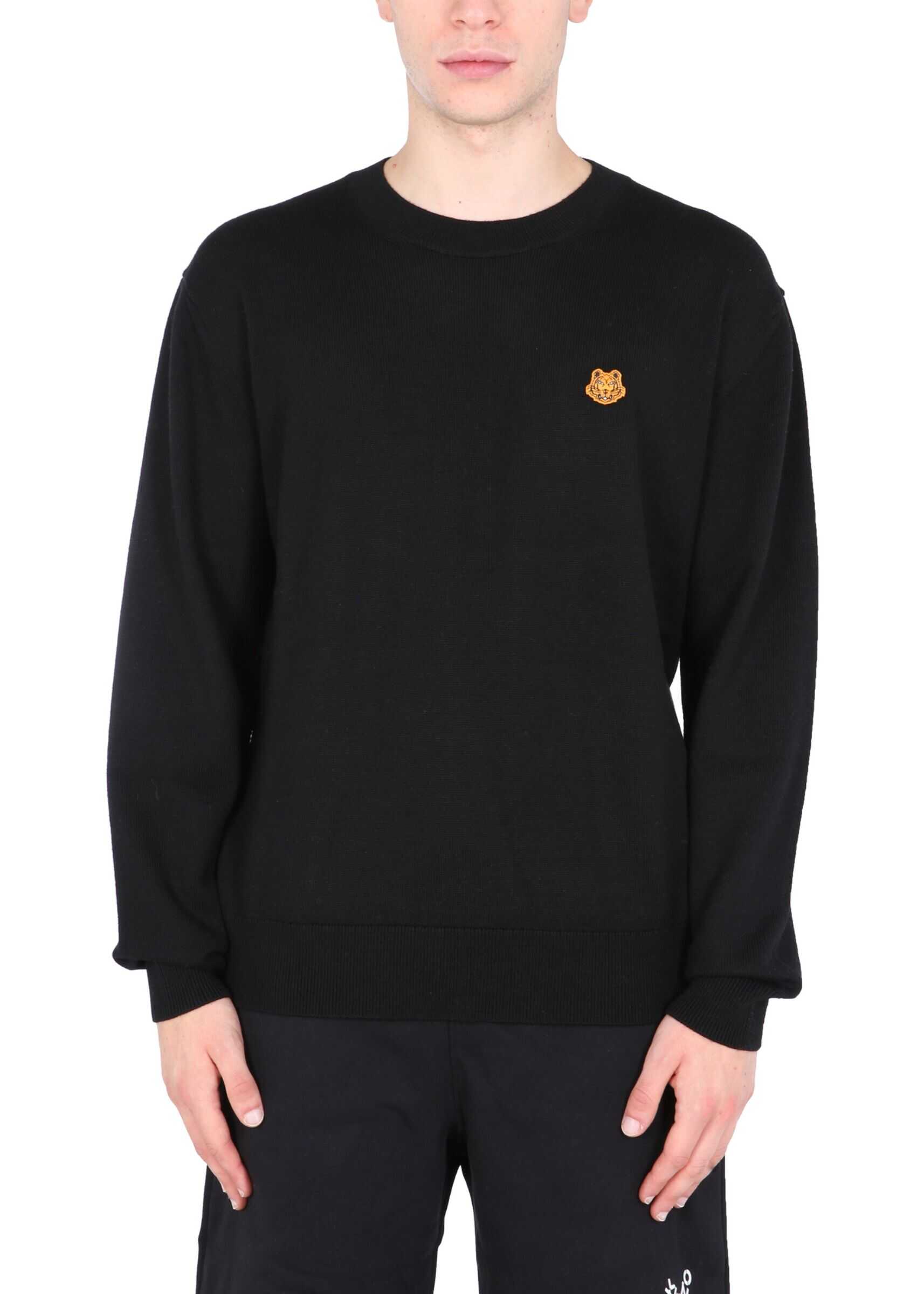 Kenzo Crew Neck Sweater FB65PU642_3TA99 BLACK