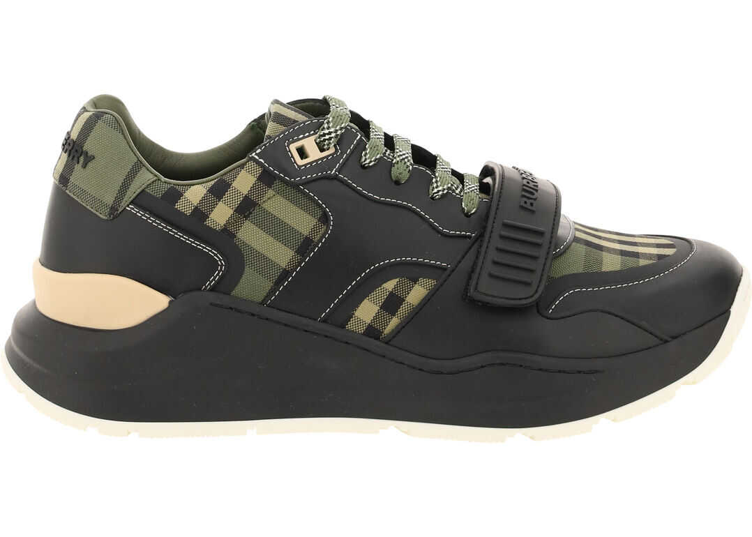 Burberry Sneakers Ramsey Check 8043202 MILITARY GREEN