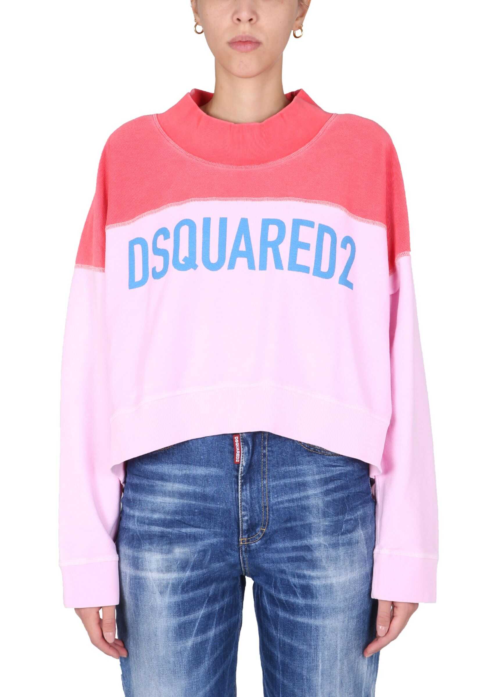 DSQUARED2 Oversize Fit Sweatshirt S75GU0385_S25462967 MULTICOLOUR