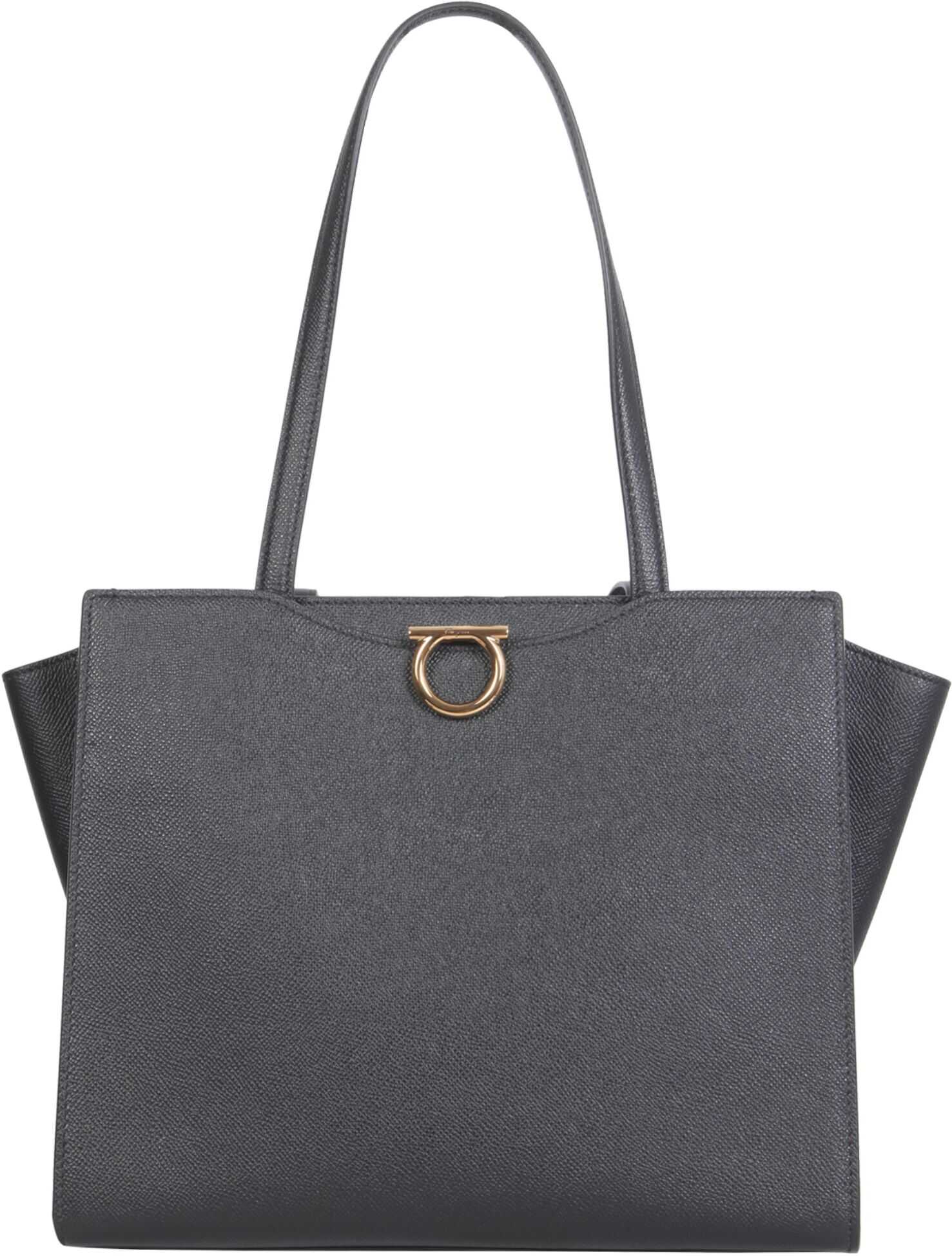 Salvatore Ferragamo Gancini Tote Bag 743038_210698NERO BLACK