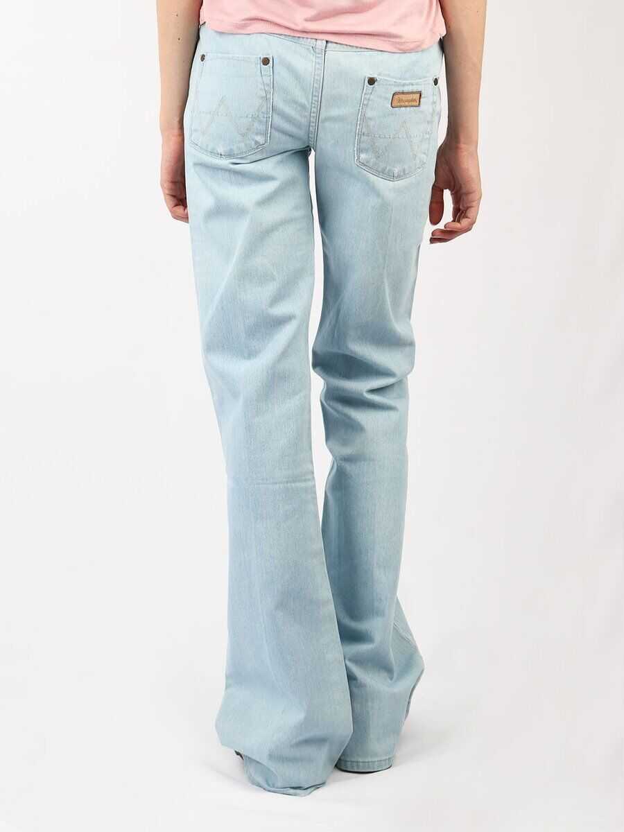 Blugi evazati Wrangler Broken sunfade Blue Femei (BM 8534616) 3