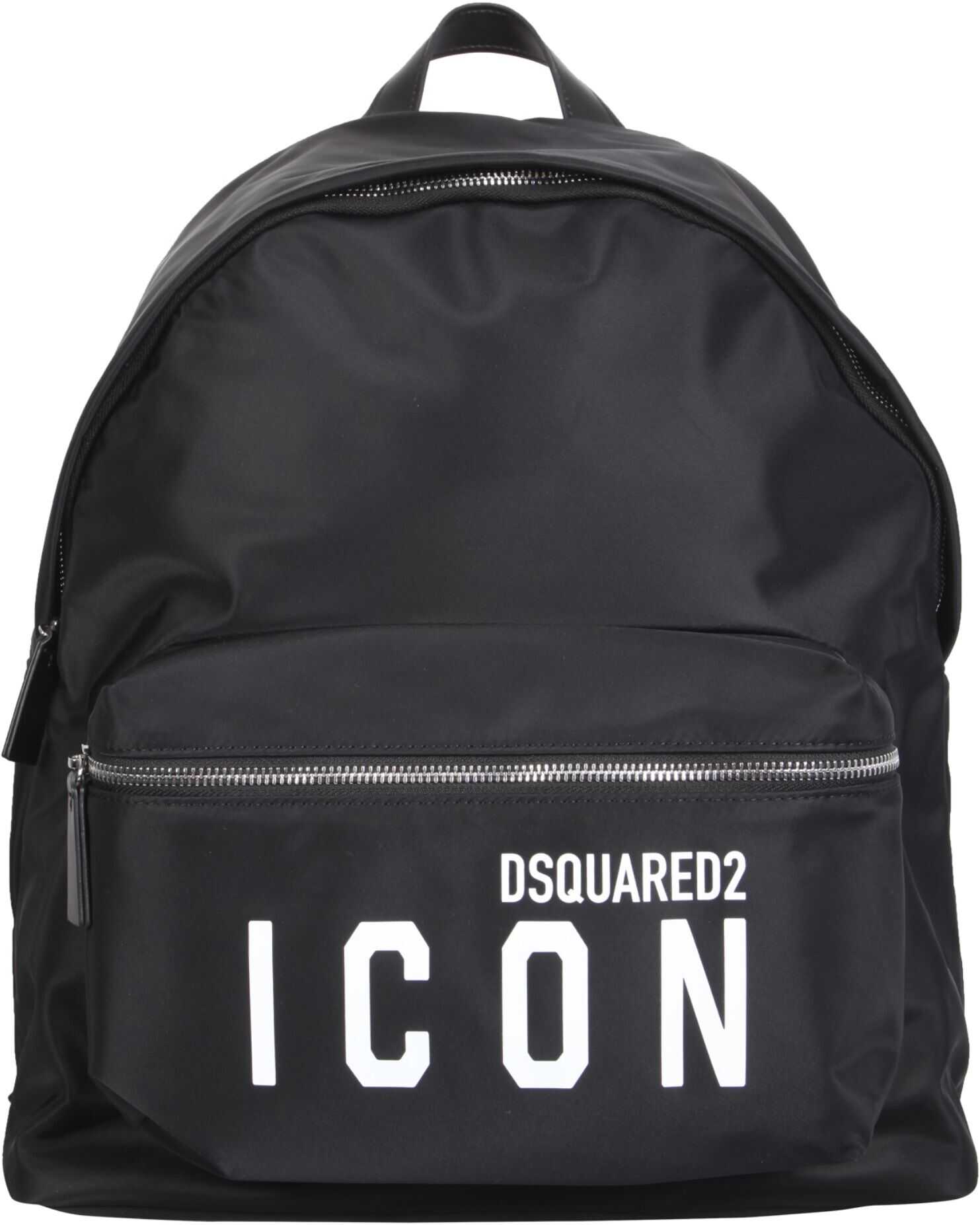 DSQUARED2 Backpack With Icon Print BPM0052_11703199M063 BLACK