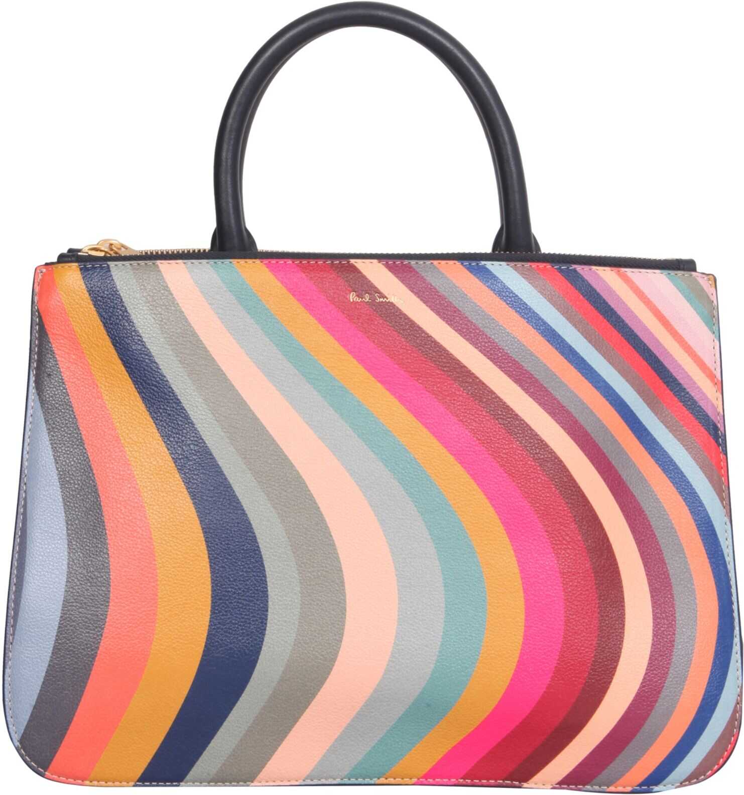 Paul Smith Swirl Print Tote Bag W1A/6592/DSWIRL_90 MULTICOLOUR