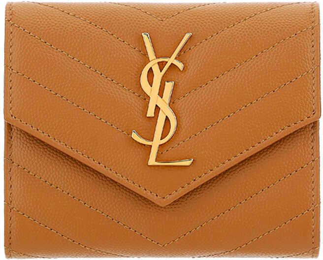 Saint Laurent Wallet 403943BOW01 NATUREL DARK