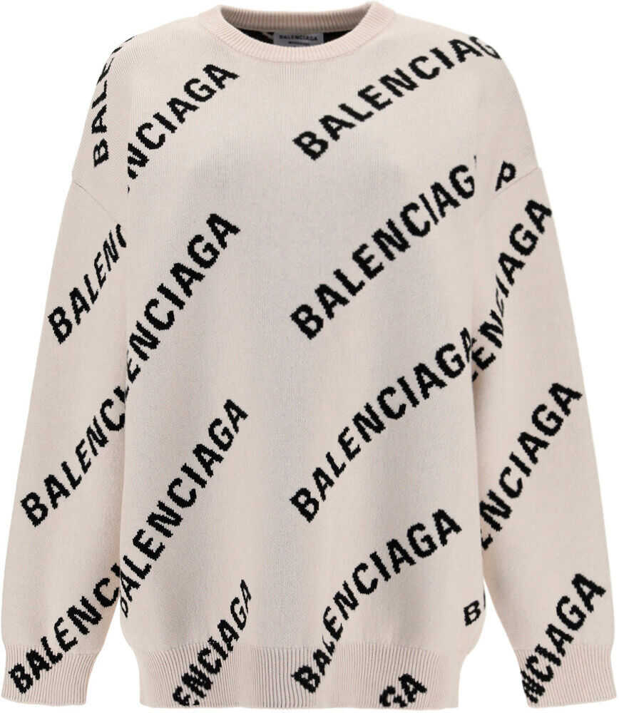 Balenciaga Sweater 657528T3200 CHALKY WHITE/BLACK