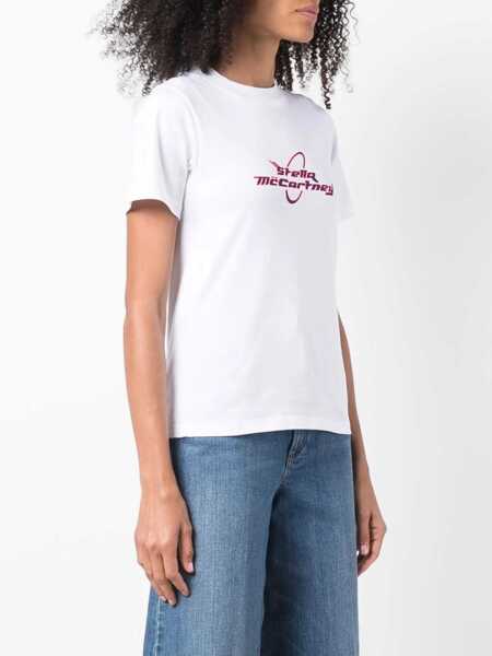 Tricouri Stella McCartney T-Shirt With Logo Print WHITE Femei (BM 8536440) 3