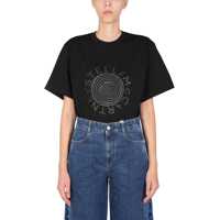 Tricouri "Optical Glitter" Logo Print T-Shirt Femei