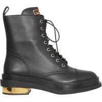 Ghete Leather Biker Boots Femei