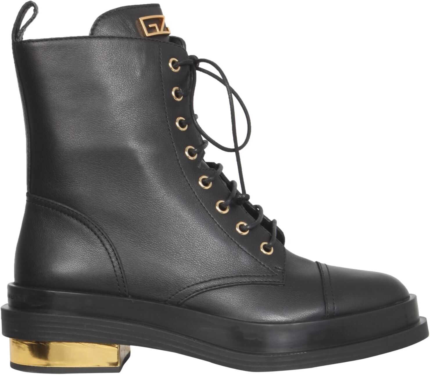 Giuseppe Zanotti Leather Biker Boots BLACK