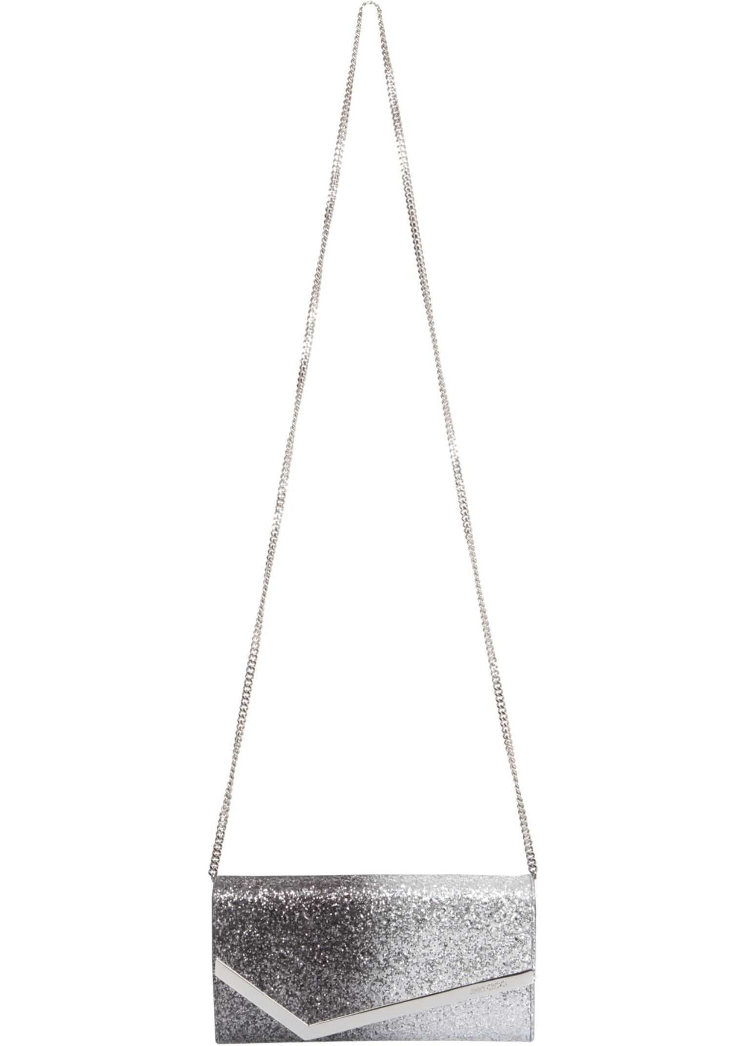 Jimmy Choo Emmie Shoulder Bag EMMIE_VXBANTRACITE/SILVER GREY