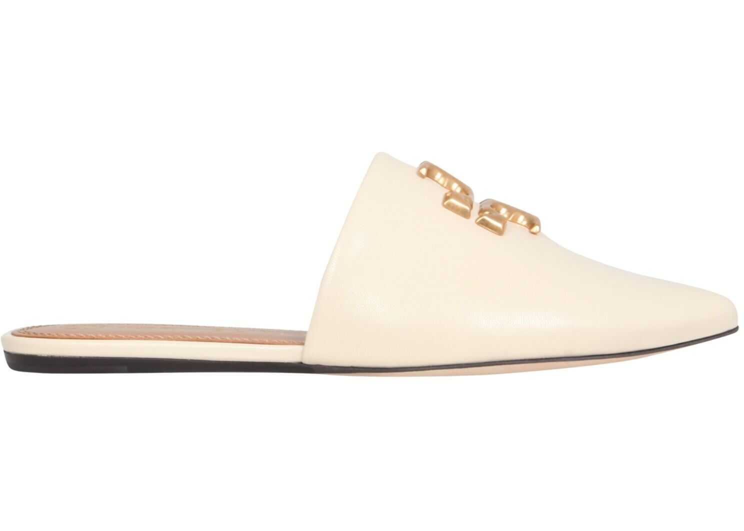 Tory Burch Leather Mule Eleanor Sandals 84883_122 BEIGE