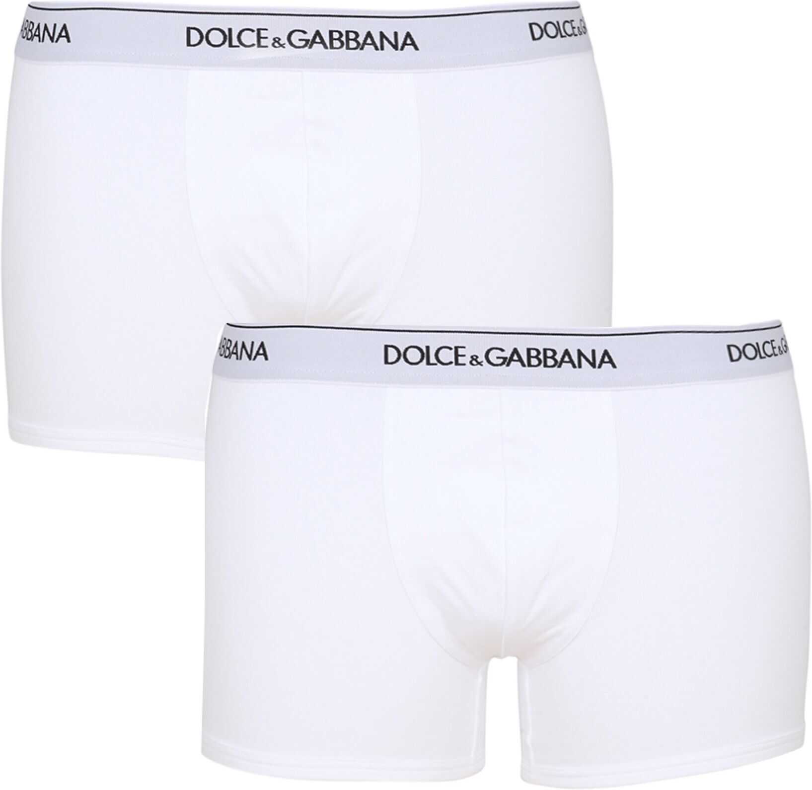 Dolce & Gabbana Pack Of Two Boxers M9C07J_FUGIWW0800 WHITE