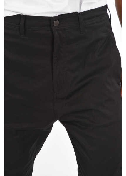 Pantaloni casual Neil Barrett Stretch Cotton Dropped Crotch Pants Black Barbati (BM 8539059) 3