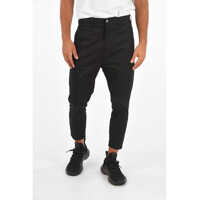 Pantaloni casual Stretch Cotton Dropped Crotch Pants Barbati