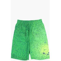 Bermude Logo Printed Boxer Swimsuit Baieti