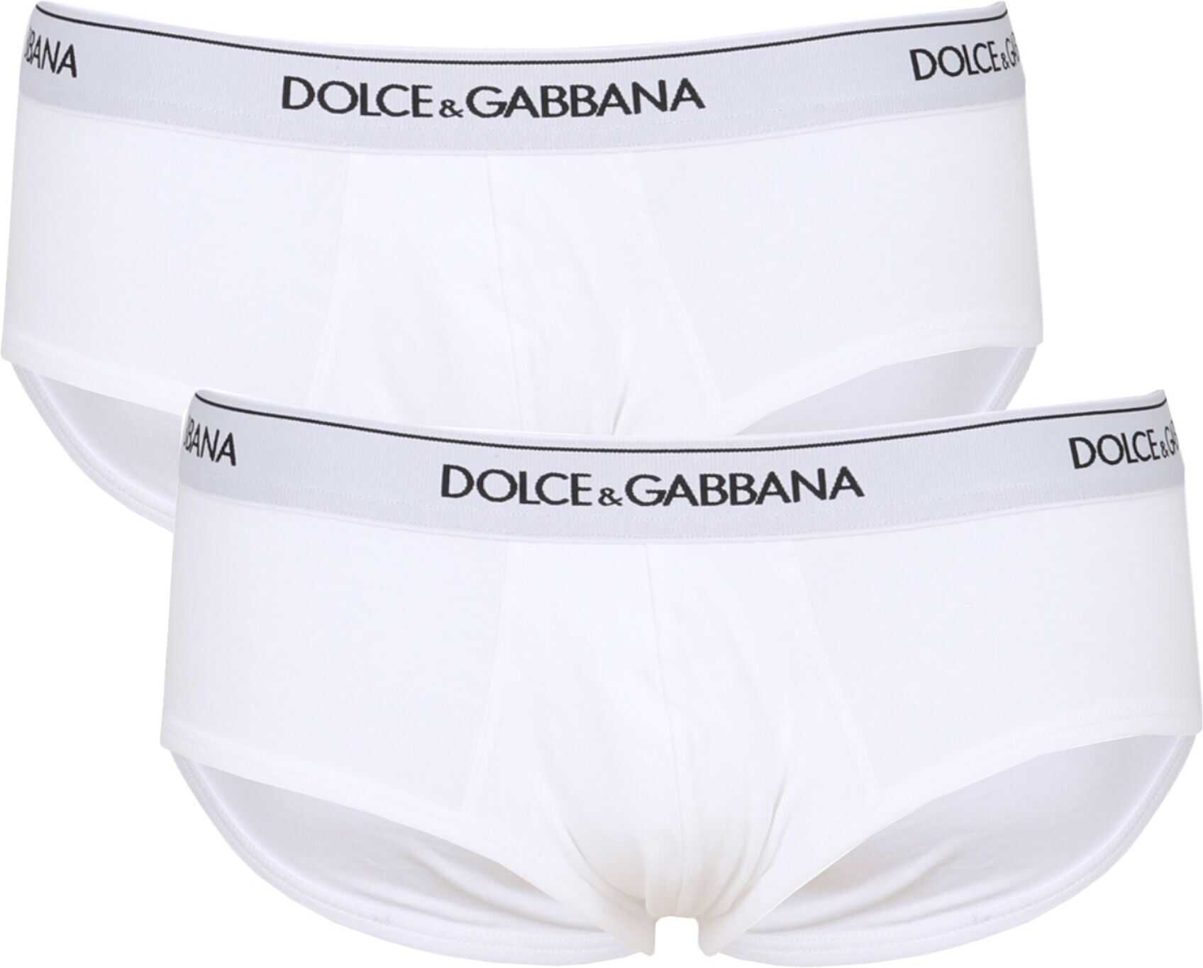 Dolce & Gabbana Pack Of Two Slips M9C05J_FUGIWW0800 WHITE