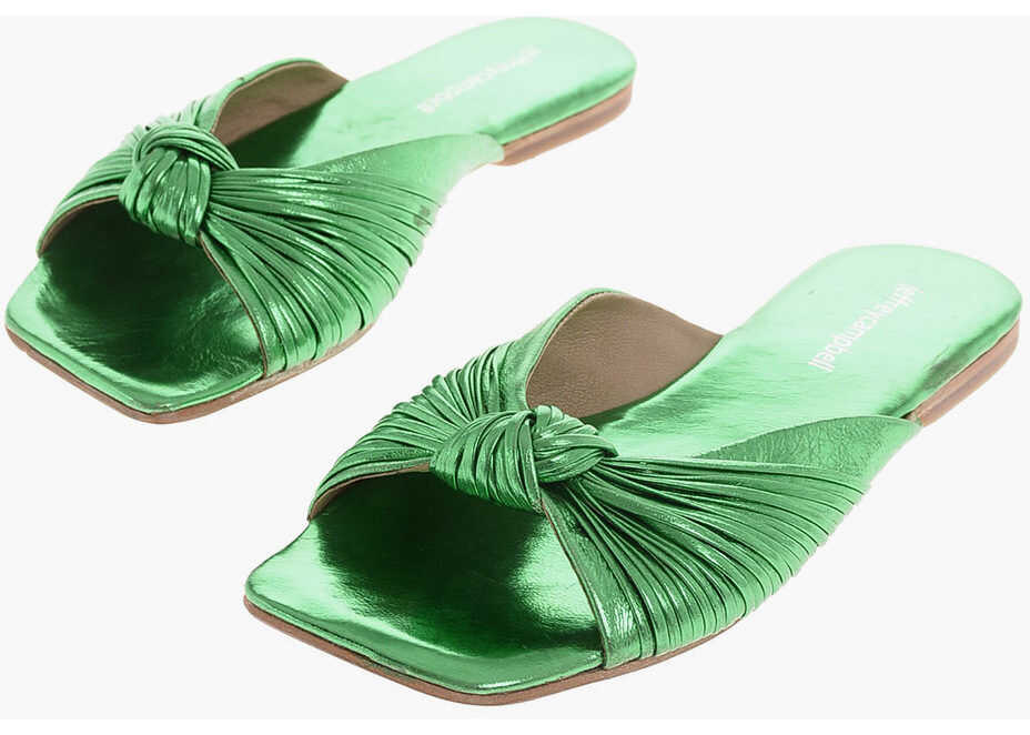 Jeffrey Campbell Leather Knaughty Sandals* GREEN