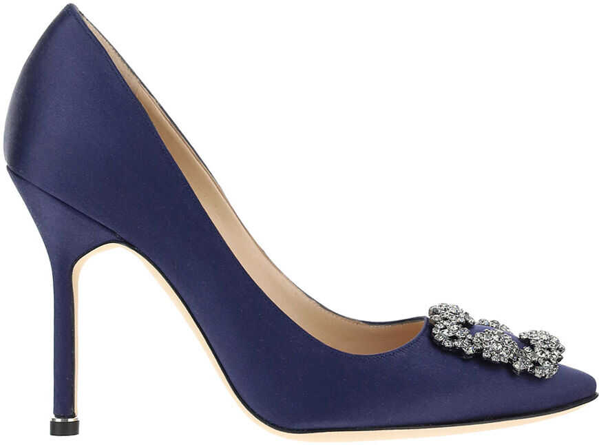 Manolo Blahnik Hangisi Pumps 9XX0664 NAVY