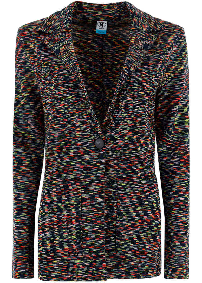 M Missoni Jacket 2DF000982K009H BLACK/MIMOSA/FIRE/PALE PINK