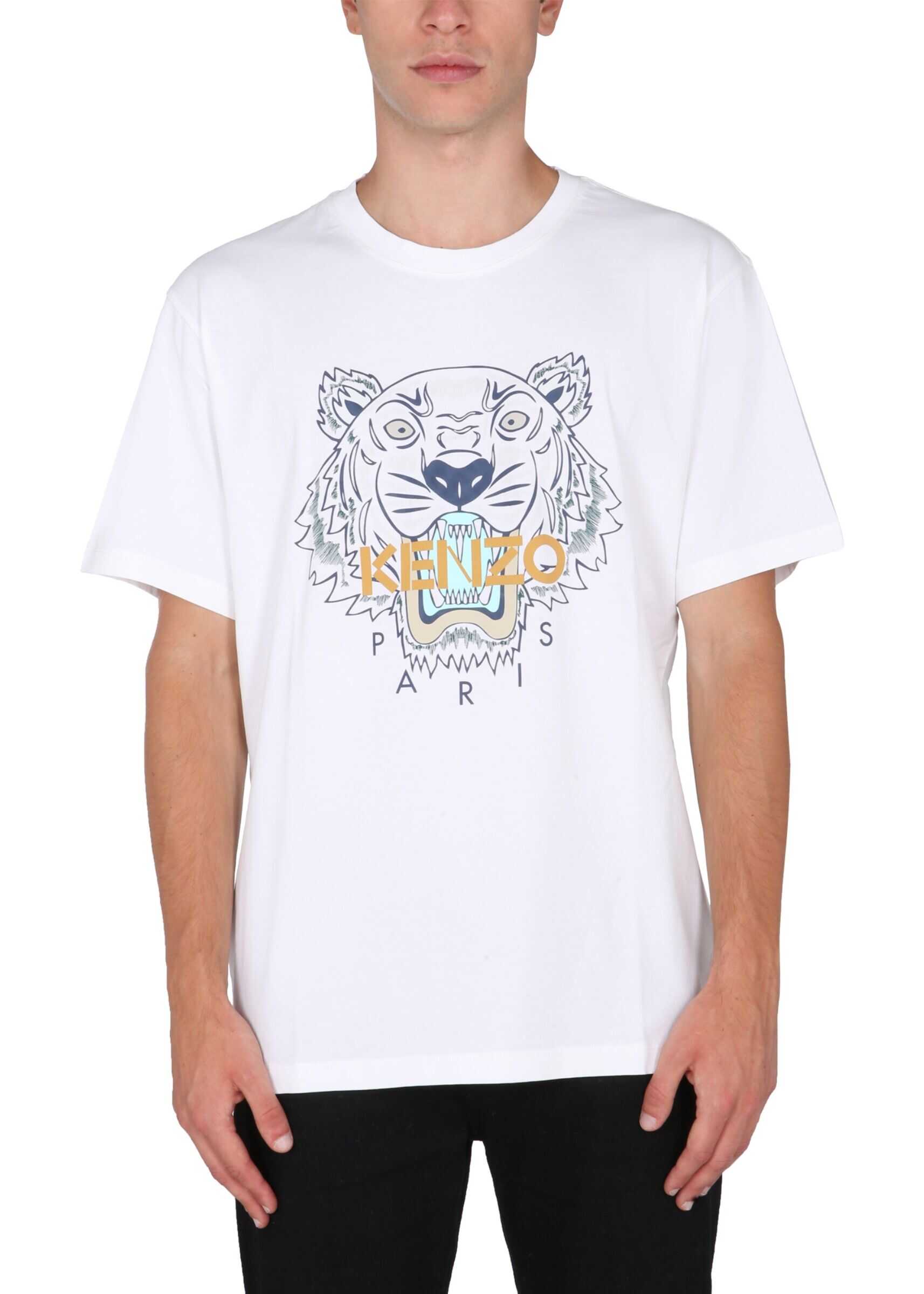 Kenzo Crew Neck T-Shirt FB65TS020_4YA01B WHITE