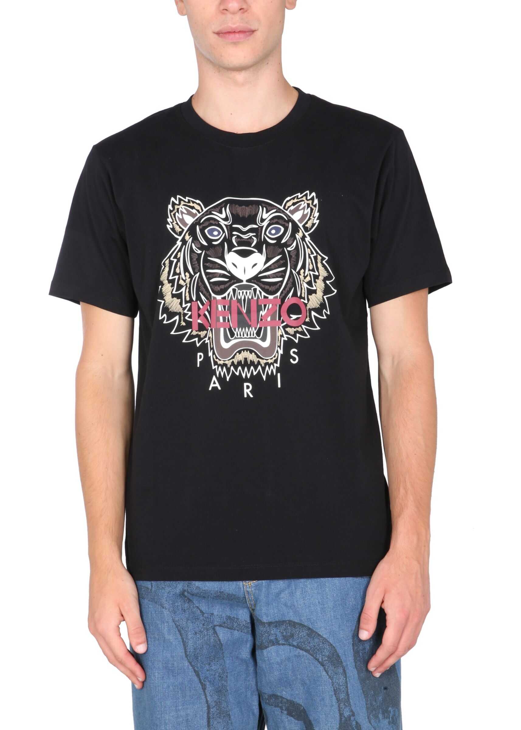 Kenzo Crew Neck T-Shirt FB65TS020_4YA99 BLACK