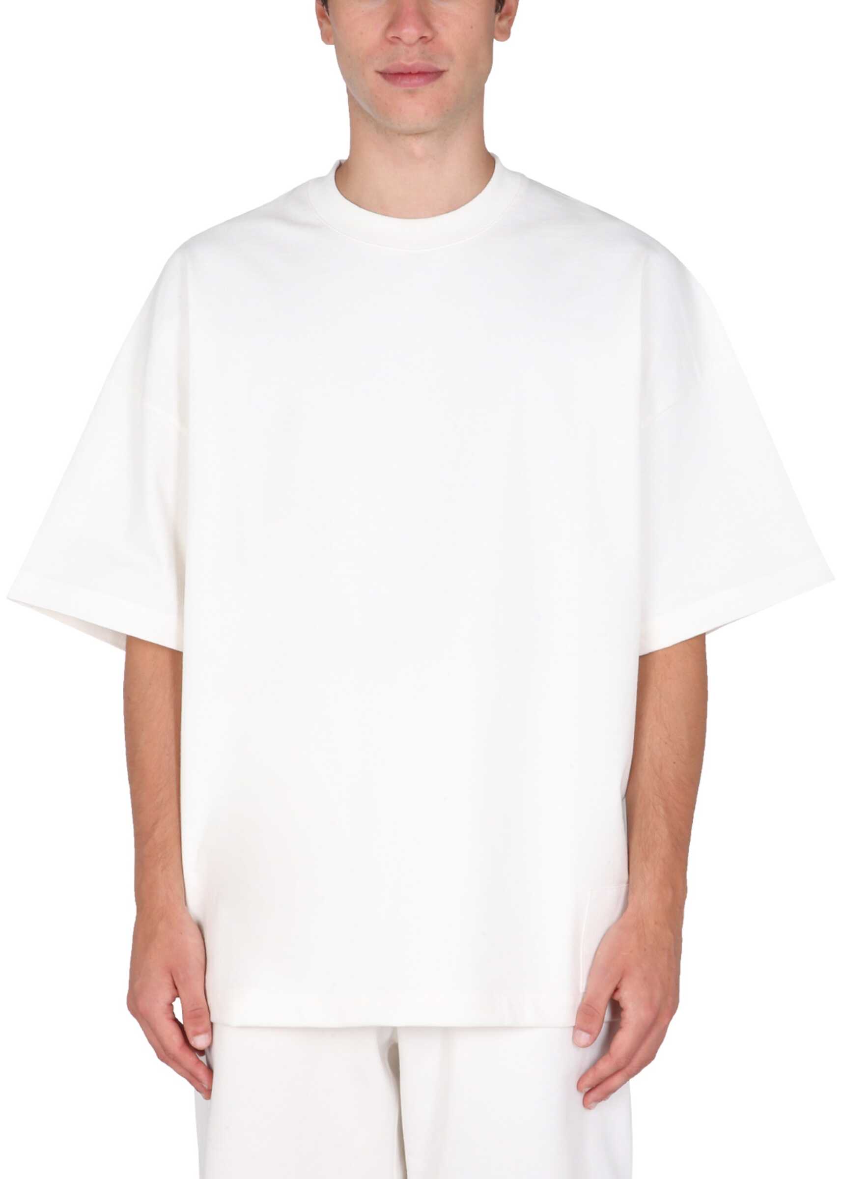 Jil Sander Crew Neck T-Shirt JSMT707054_MT248508102 WHITE