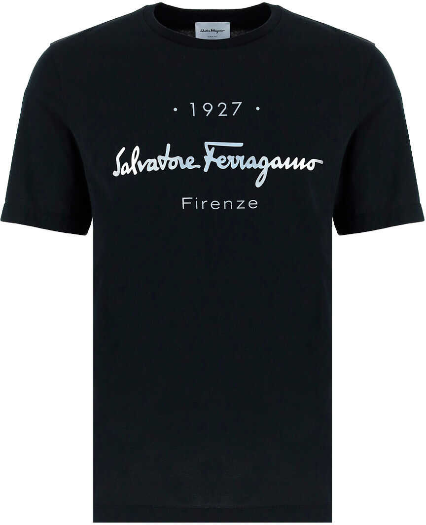 Salvatore Ferragamo T-Shirt 749018 BLACK/SILVER