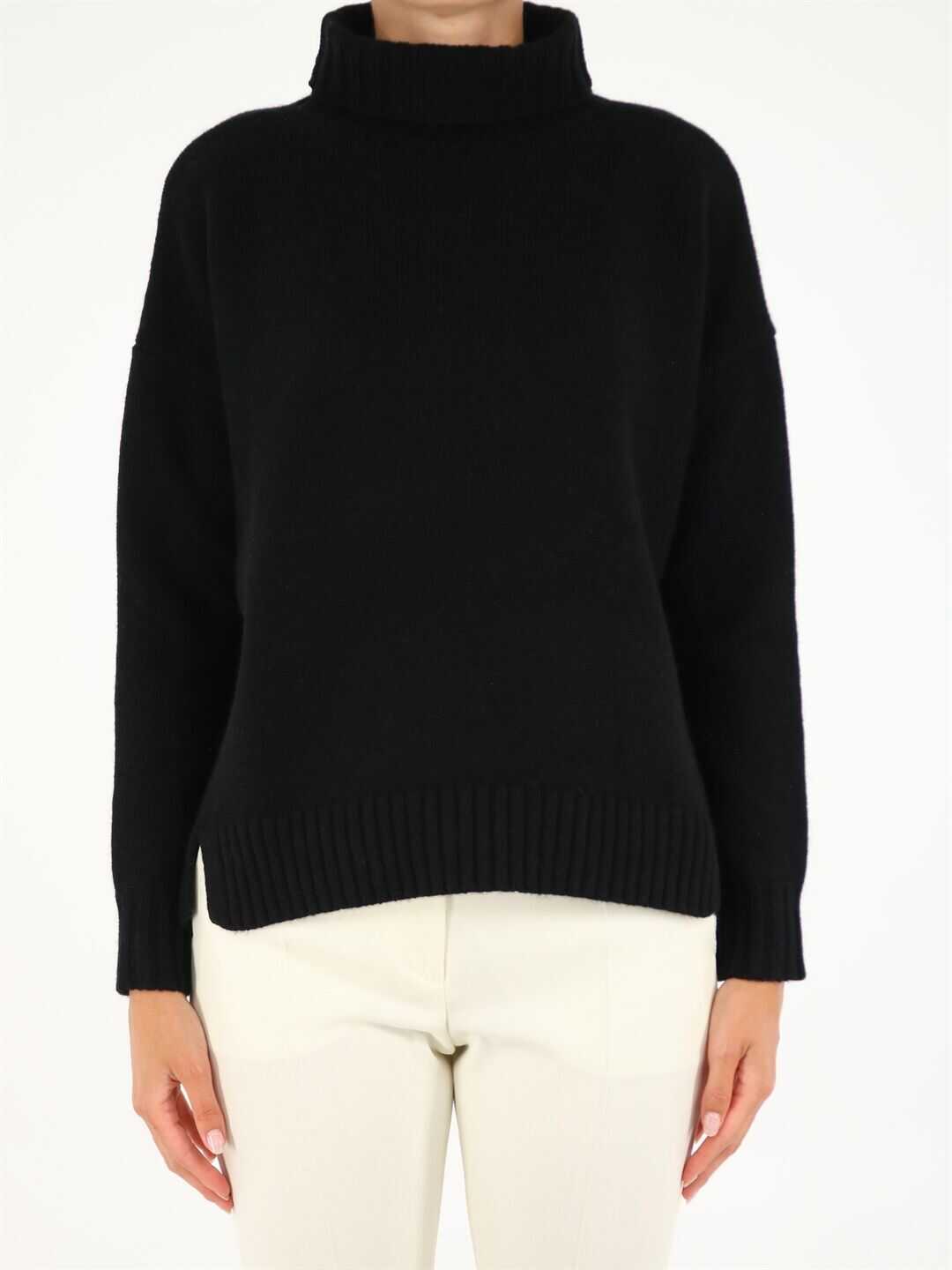 Max Mara Trau Sweater In Wool And Cashmere 13661113600 12110 Black