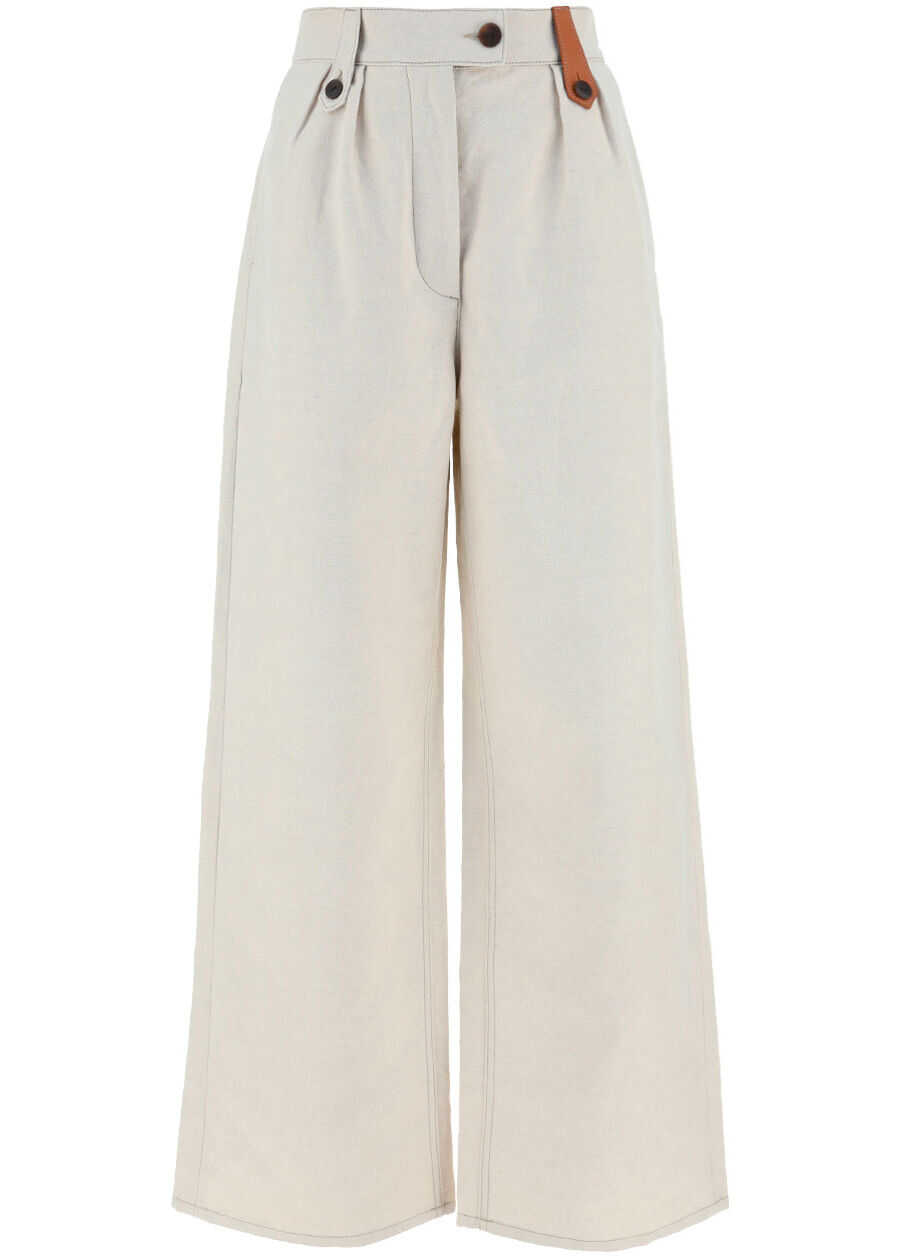 Loewe Flare Pants S359331XCZ DESERT