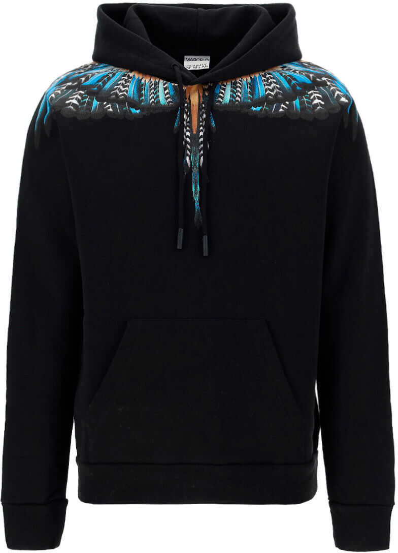 Marcelo Burlon Hoodie CMBB007F21FLE003 BLACK LIGHT