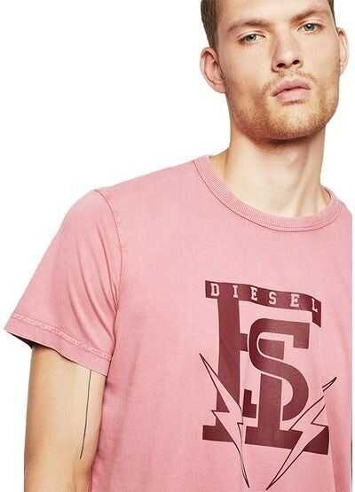 Tricouri Diesel 00SZMA Pink Barbati (BM 8546355) 3
