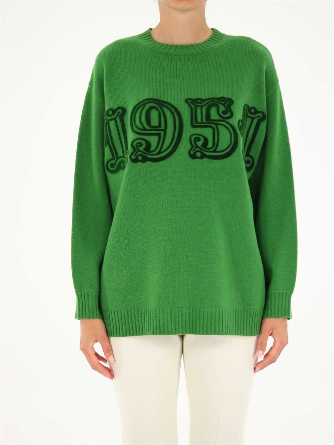 Max Mara Osella Sweater In Wool And Cashmere 13663316600 12147 Green