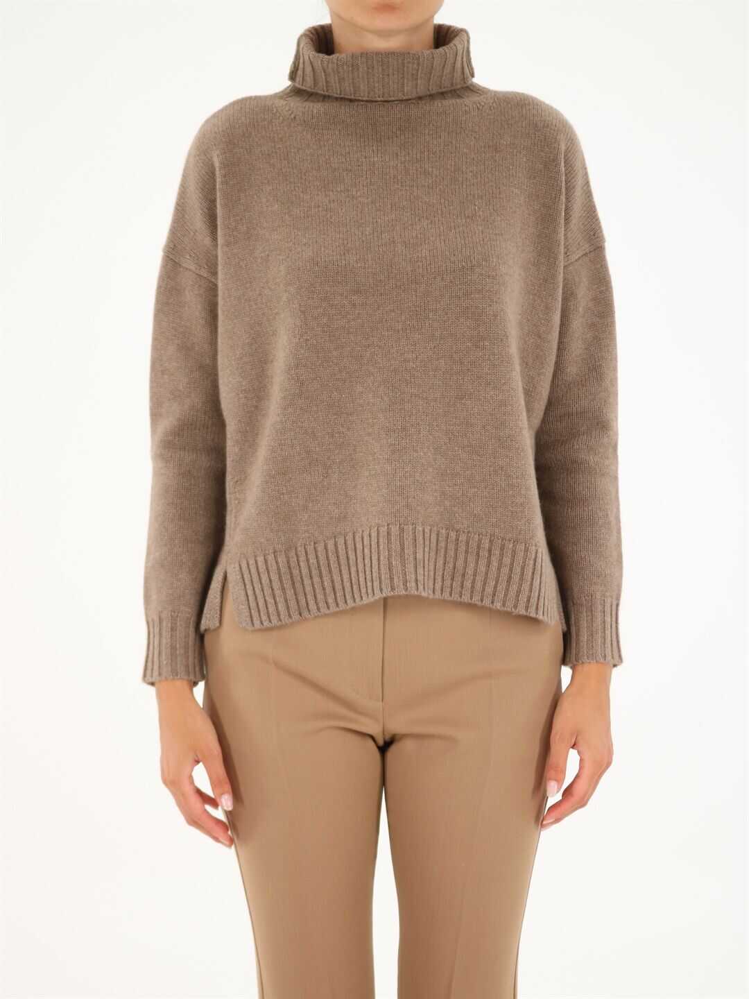 Max Mara Trau Sweater In Wool And Cashmere Black 13661113600 12110 N/A
