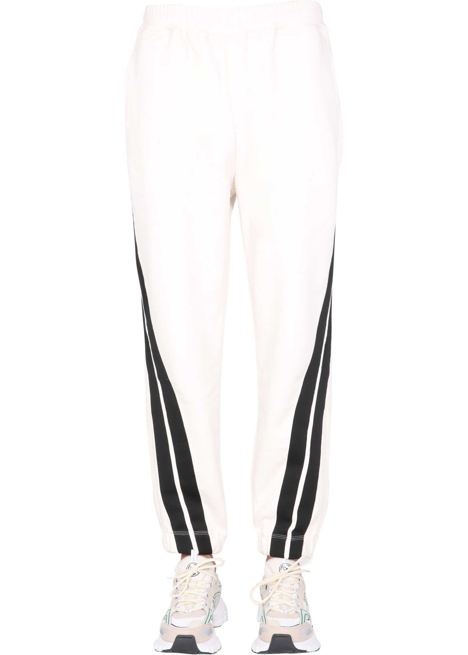 MSGM Trousers With Contrasting Bands BEIGE